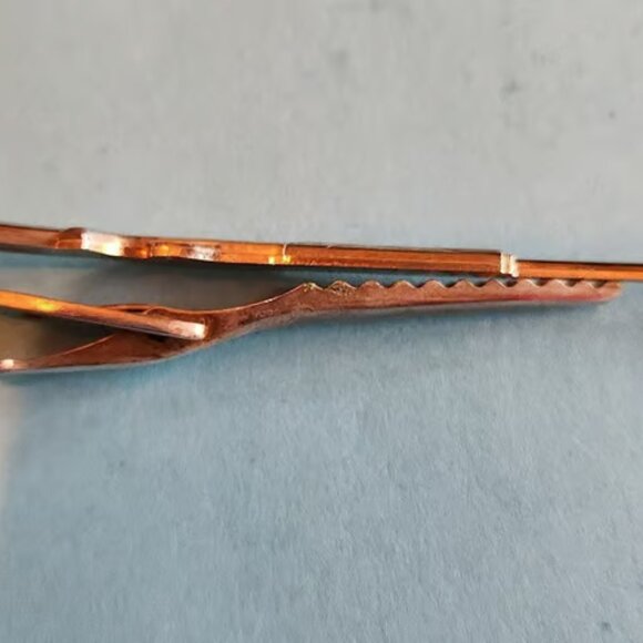 VINTAGE Rifle Tie Clip Hickok / Retro Rifle Tie Clip Stamped Hickok / Hickok 3” - Picture 3 of 6